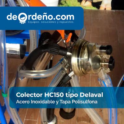 Unidad Completa con Casquillos y Pezoneras Colector de ordeño Orbic 240cc para vacas — foto 2